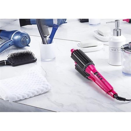 3P EXPERTS 3P Experts Perfecter Flat Iron-Hot Brush Combo Hair Care Kit  Pink 3PX-PERFECTERHS-PNK